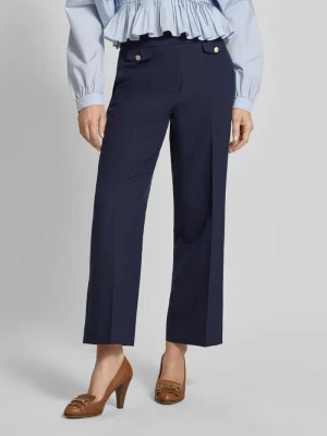 Spodnie z lnu z domieszką wiskozy o kroju straight fit model 'Alara' SEDUCTIVE