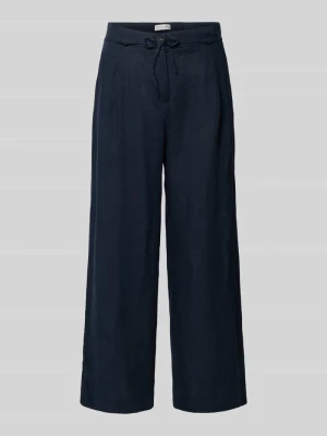 Spodnie z lnu z wiązanym paskiem Christian Berg Woman