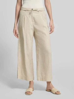 Spodnie z lnu z wiązanym paskiem Christian Berg Woman