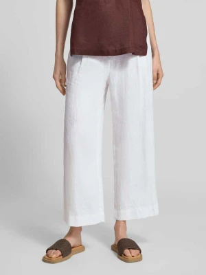 Spodnie z lnu z wiązanym paskiem Christian Berg Woman