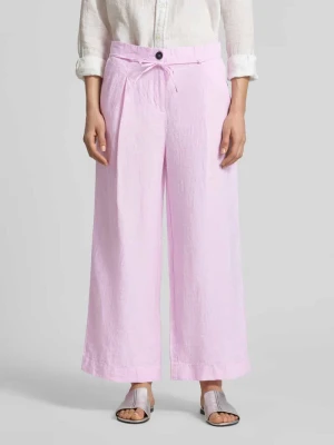 Spodnie z lnu z wiązanym paskiem Christian Berg Woman