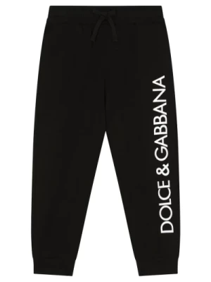 Spodnie z Logo i Troczkami Dolce & Gabbana