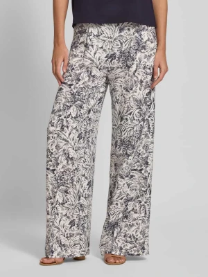 Spodnie z lyocellu we wzór na całej powierzchni Windsor