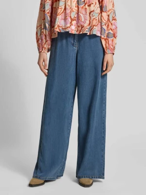 Spodnie z lyocellu ze ściągaczem w pasie model 'REESE' SUNCOO PARIS