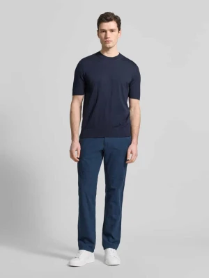 Spodnie z mieszanki bawełny i lnu we wzór glencheck Christian Berg Men