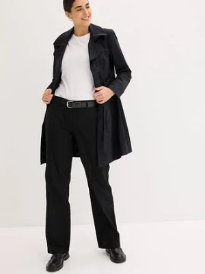 Spodnie z mieszanki lnu i bawełny bonprix