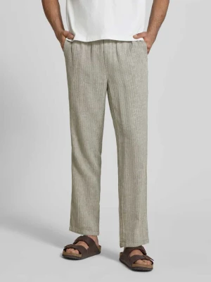 Spodnie z mieszanki lnu i bawełny model 'MAXIM' Blend