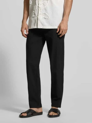 Spodnie z mieszanki lnu i bawełny z elastycznym paskiem lindbergh