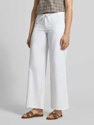 Spodnie z mieszanki lnu i bawełny z średnim stanem Gina Tricot