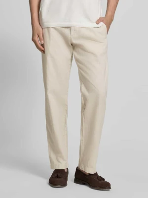 Spodnie z mieszanki lnu i bawełny z tunelem CINQUE
