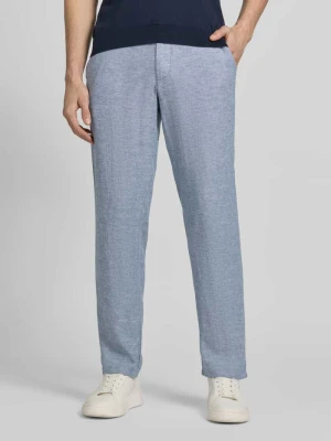 Spodnie z mieszanki lnu i wiskozy z wpuszczanymi kieszeniami Christian Berg Men