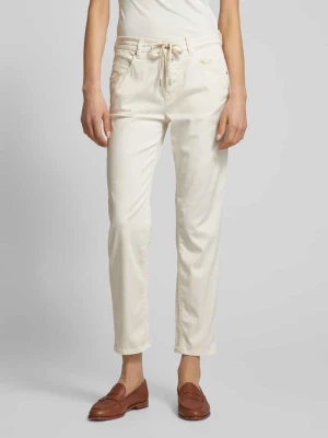 Spodnie z mieszanki lyocellu w jednolitym kolorze Marc O'Polo