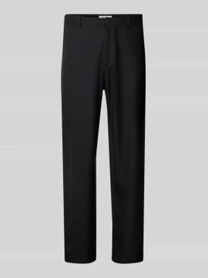 Spodnie z mieszanki wełny z kieszeniami z tyłu model ‘Henry trousers’ Wood Wood