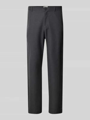 Spodnie z mieszanki wełny z kieszeniami z tyłu model ‘Henry trousers’ Wood Wood