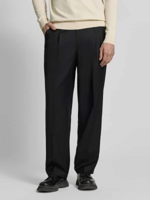 Spodnie z mieszanki wełny z szeroką nogawką i kieszenią z tyłu CK Calvin Klein