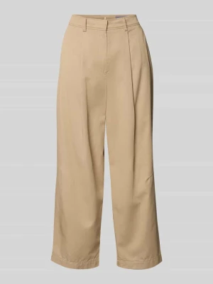 Spodnie z mieszanki wiskozy i bawełny z tylnymi kieszeniami WHITE LABEL