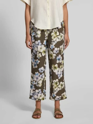 Spodnie z mieszanki wiskozy i lnu model 'Alexandria' STEHMANN