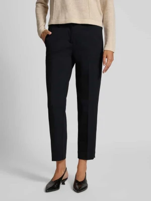 Spodnie z mieszanki wiskozy w kant model ‘KRYSTAL’ CAMBIO