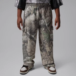 Spodnie z nadrukiem dla dużych dzieci Jordan Brooklyn Realtree - Biel