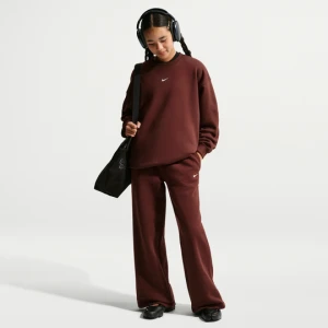 Spodnie z otwartym dołem dla dziewcząt Nike Studio Fleece - Fiolet