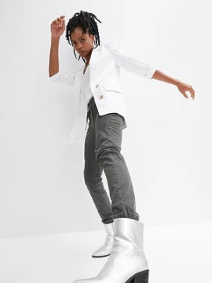 Spodnie z ozdobnymi detalami w stylu biker bonprix