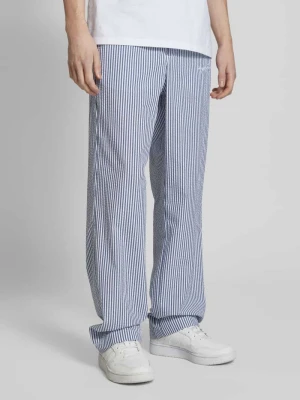 Spodnie z prostą nogawką i wyhaftowanym logo model ‘GALLIPOLI’ Sergio Tacchini