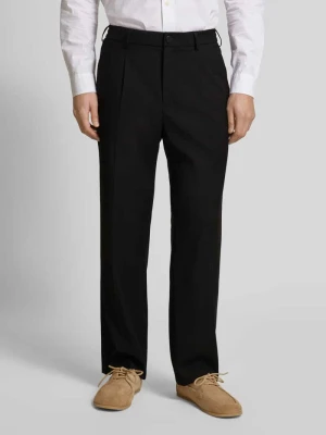 Spodnie z prostą nogawką i zakładkami w pasie JAKE*S STUDIO MEN