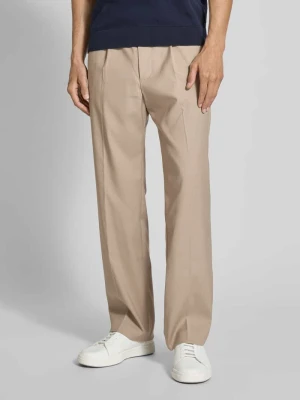 Spodnie z prostą nogawką i zakładkami w pasie JAKE*S STUDIO MEN