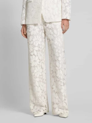 Spodnie z prostą nogawką z koronki Jake*s Collection