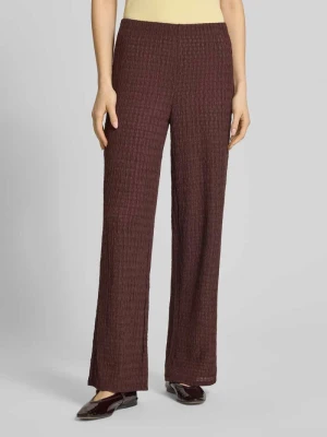 Spodnie z prostymi nogawkami w strukturze model 'ILSE' Only