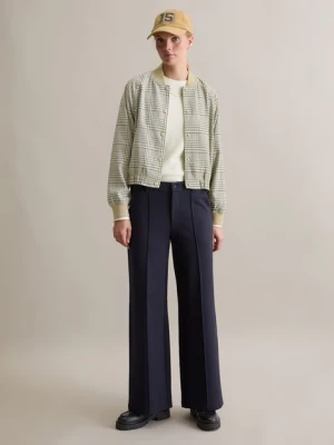 Spodnie z prostymi nogawkami z dżerseju Marc O'Polo