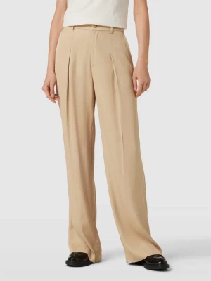Spodnie z przyszytymi zakładkami w pasie model ‘ESTON’ Lauren Ralph Lauren