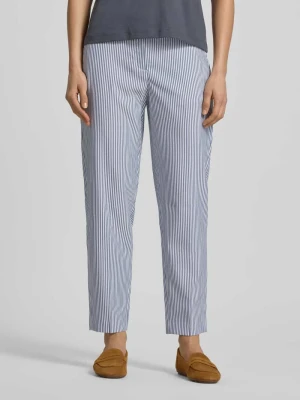 Spodnie z seersucker w skróconym kroju Christian Berg Woman