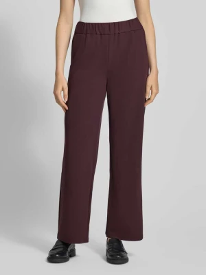 Spodnie z szeroką nogawką i elastycznym pasem