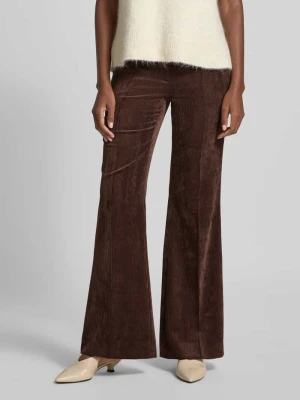 Spodnie z szeroką nogawką i fakturowanym wzorem LUISA CERANO