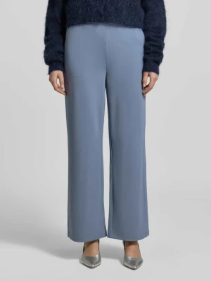 Spodnie z szeroką nogawką i kieszeniami z tyłu