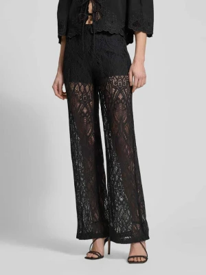 Spodnie z szeroką nogawką i obszyciem koronką Jake*s Casual