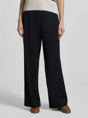 Spodnie z szeroką nogawką i wiązanym paskiem