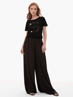 Spodnie z szeroką nogawką R-VIOLA Volcano