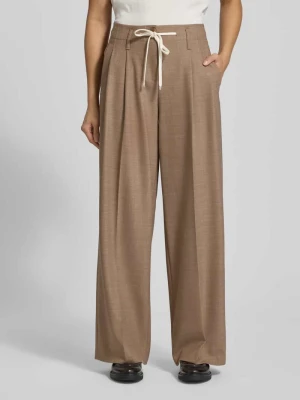 Spodnie z szeroką nogawką w kant model ‘ADDISON’ CAMBIO