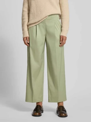 Spodnie z szeroką nogawką w kant Windsor