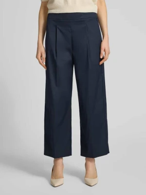 Spodnie z szeroką nogawką w kant Windsor