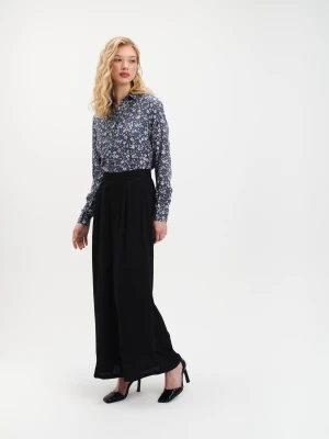 Spodnie z szeroką nogawką w kolorze czarnym Top Secret