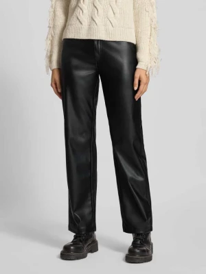 Spodnie z szeroką nogawką z imitacji skóry model ‘KIRI’ Only