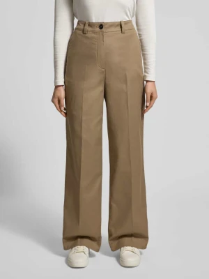 Spodnie z szeroką nogawką z mieszanki bawełny i lyocellu Marc O'Polo