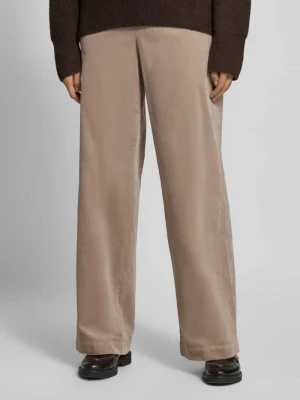 Spodnie z szeroką nogawką z mieszanki bawełny Marc O'Polo