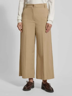 Spodnie z szeroką nogawką z mieszanki bawełny Weekend Max Mara