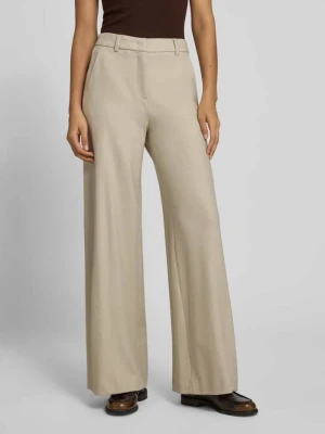 Spodnie z szeroką nogawką z mieszanki wełny LUISA CERANO
