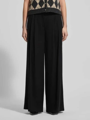 Spodnie z szeroką nogawką z mieszanki wiskozy MAC