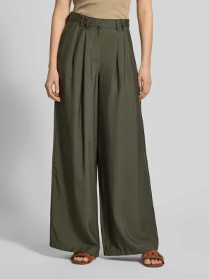 Spodnie z szeroką nogawką z mieszanki wiskozy model ‘FINJA’ GUIDO MARIA KRETSCHMER WOMAN